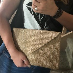 Bags - Wicker Envelope Large Convertible Clutch Bag Purse Bags - Wicker Envelope Large Convertible Clutch Bag Purse